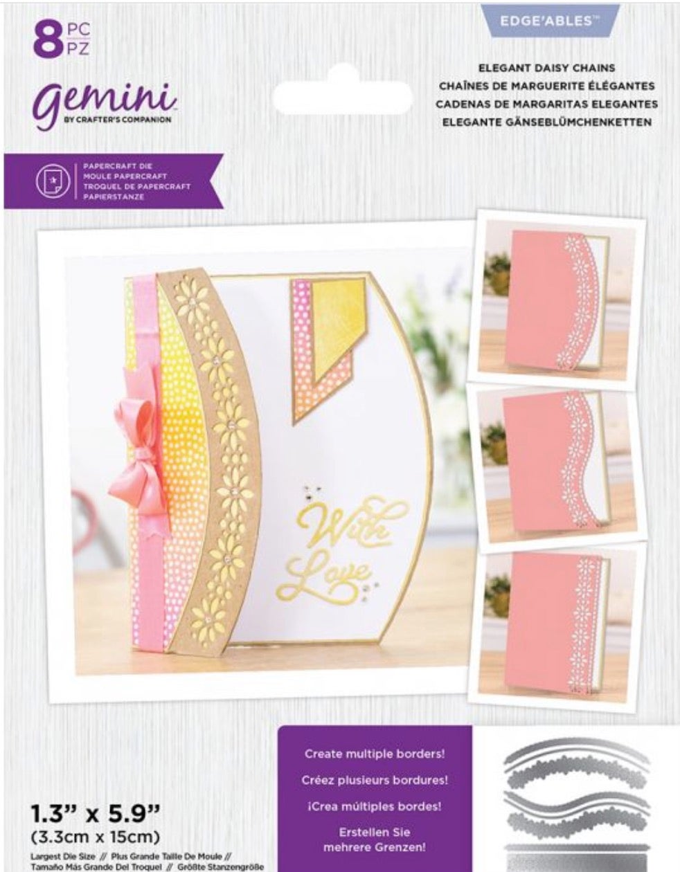 GEMINI MONOGRAMM FOLIE Stempel Stanze Alphabet von Crafters Companion U