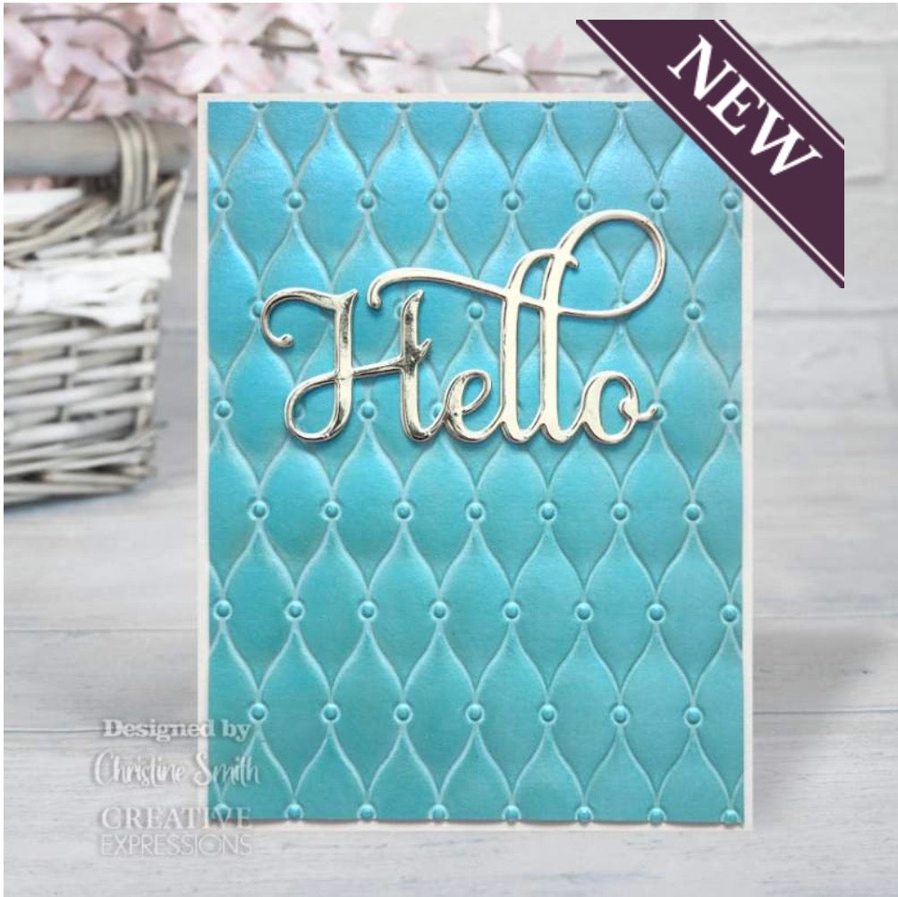 Creative Expressions Padded Quilt 8 in x 8 in 3D Embossing Folder EF3D ...
